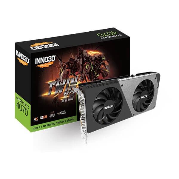 Inno3d RTX 4070 Twin X2 12GB Graphics Card Inno3d RTX 4070 Twin X2 12GB Graphics Card