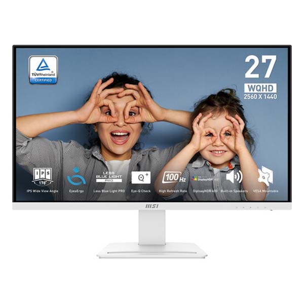 MSI Pro MP273QW E2 27 Inch White Business Monitor1 MSI Pro MP273QW E2 27 Inch White Business Monitor